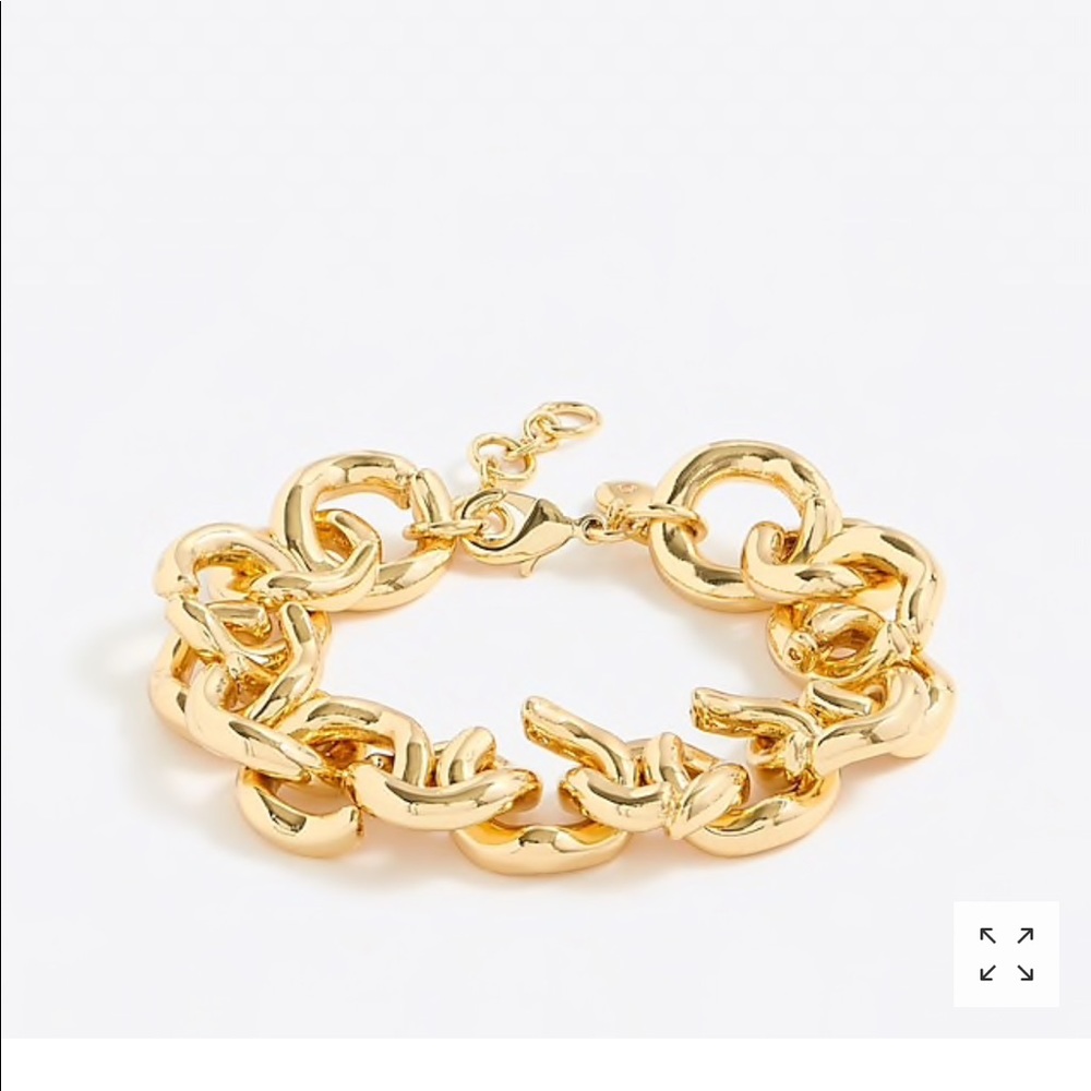 J Crew— gold link bracelet